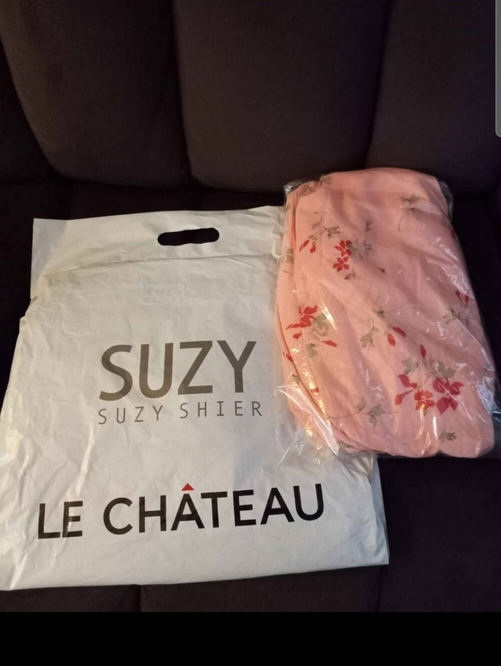 Suzy Shier Pink Floral Midi Dress